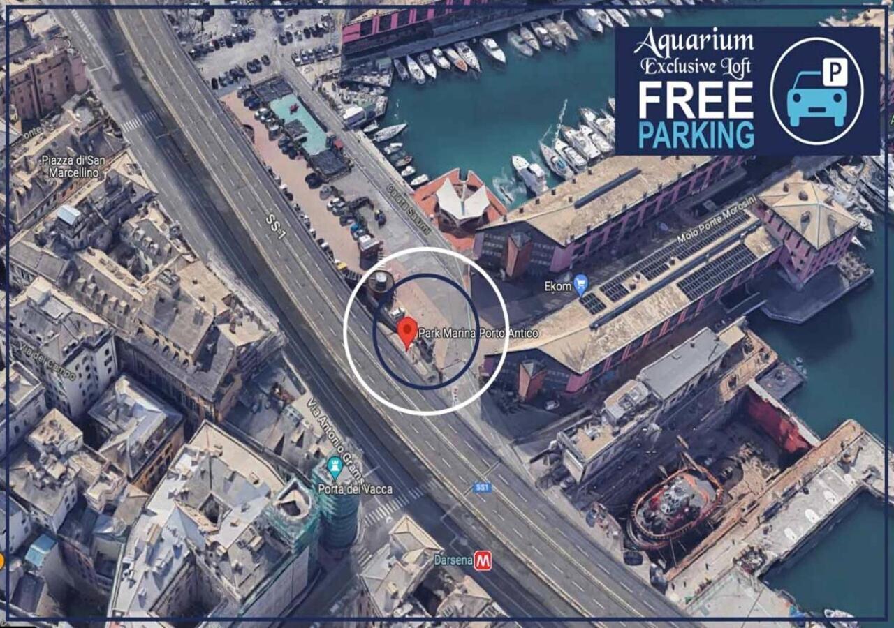 Aquarium Exclusive Loft - Private Parking Leilighet Genova Eksteriør bilde